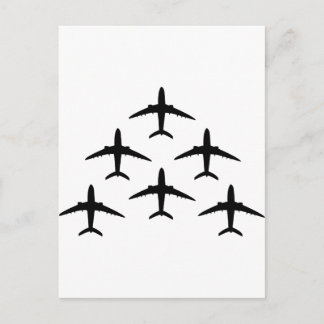 Flugzeugarmada Postkarte