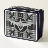 Flugzeugausgabe Metall Brotdose (Rückseite)