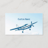 Flugzeugausrüstungsteile Visitenkarte (Rückseite)