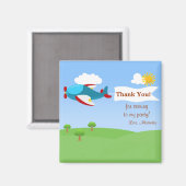 Flugzeugbanner Boy Vielen Dank Magnet (Vorderseite/Rückseite)