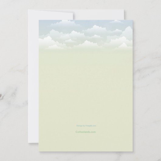 Flugzeugbanner-Einladung Einladung (Rückseite)