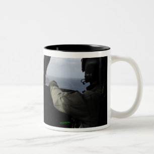 Flugzeugbesatzungsannäherung Farallon Insel Zweifarbige Tasse