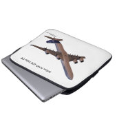 Flugzeugbild für Neopren-Laptop-Sieb Laptopschutzhülle (Vorne Knopf)