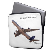 Flugzeugbild für Neopren-Laptop-Sieb Laptopschutzhülle (Vorderseite Links)