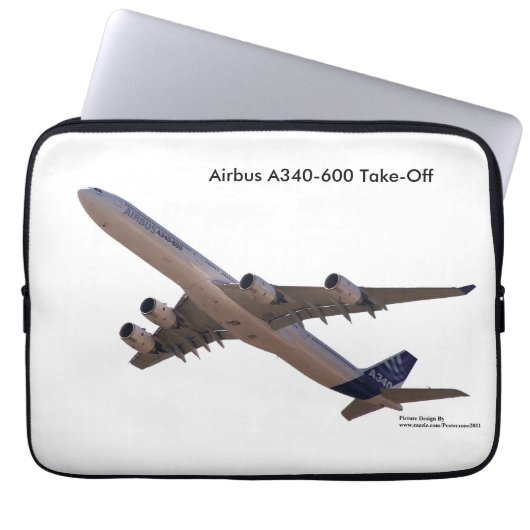 Flugzeugbild für Neopren-Laptop-Sieb Laptopschutzhülle (Vorderseite)