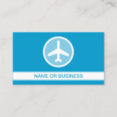 Flugzeugblase Visitenkarte (Rückseite)