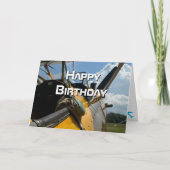 Flugzeugcockpit, Cooler Luftfahrt-Pilot Geburtstag Karte (Vorderseite)