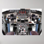 Flugzeugcockpit Poster (Vorne)