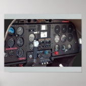 Flugzeugcockpit Poster (Vorne)