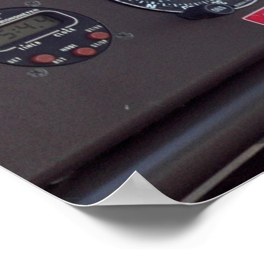 Flugzeugcockpit Poster (Ecke)