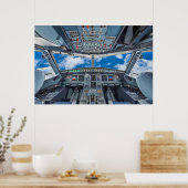 Flugzeugcockpit-Poster Poster (Küche)