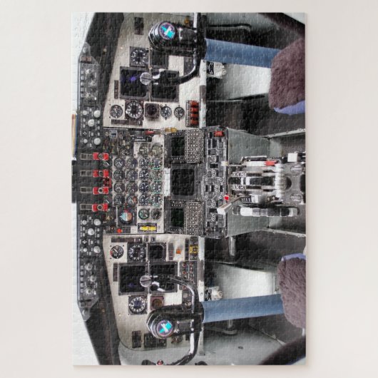 Flugzeugcockpit Puzzle (Vertikal)