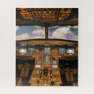 Flugzeugcockpit Puzzle