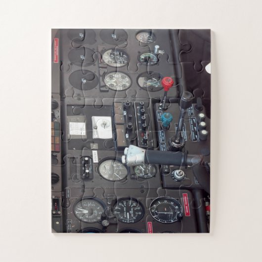Flugzeugcockpit Puzzle (Vertikal)