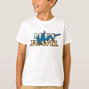 Flugzeugdesign für Lasst Uns Reisen T-Shirt