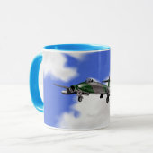Flugzeugdesign Tasse (Vorderseite Links)