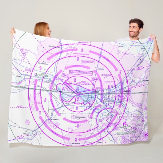 Flugzeugdiagrammdecke Fleecedecke (Beispiel)