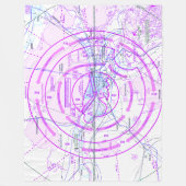 Flugzeugdiagrammdecke Fleecedecke (Vorderseite)