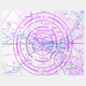 Flugzeugdiagrammdecke Fleecedecke (Vorderseite (Horizontal))