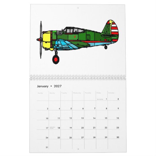 Flugzeuge, 2011 kalender (Jan 2027)