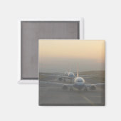 Flugzeuge auf der Piste Magnet (Vorderseite/Rückseite)