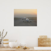 Flugzeuge auf der Piste Poster (Küche)