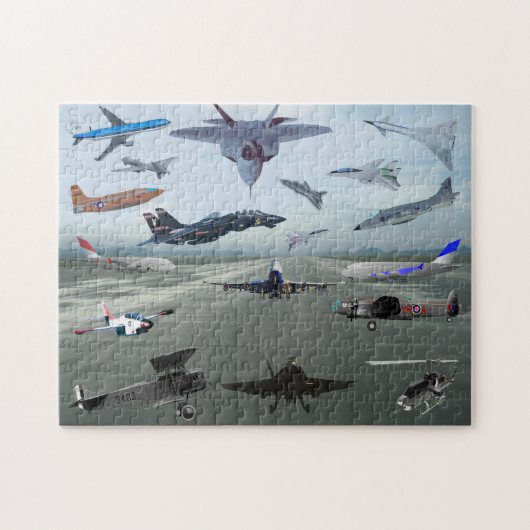 FLUGZEUGE AUF EINEM CAROLINA BLAUE SKY PUZZLE (Horizontal)