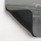 Flugzeuge auf Rollbahn Mousepad (Ecke)