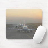 Flugzeuge auf Rollbahn Mousepad (Mit Mouse)