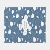 Flugzeuge aus Papier mit schiefer Wolke Fleecedecke (Vorderseite (Horizontal))