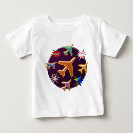 Flugzeuge Baby T-shirt (Vorderseite)