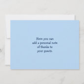 Flugzeuge Babydusche Danke Karte (Rückseite)