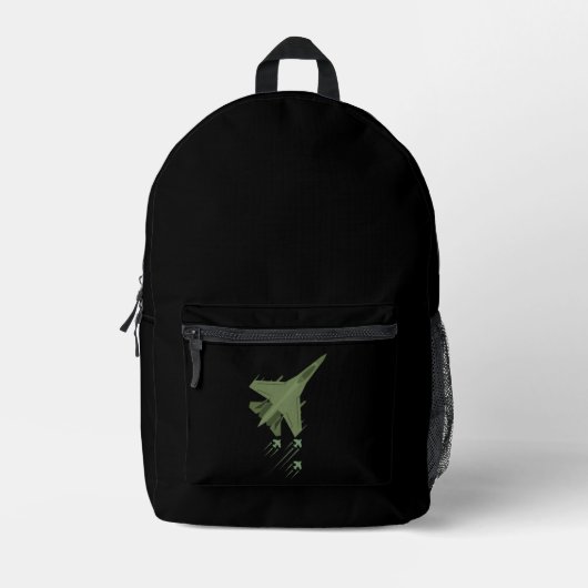 Flugzeuge Bedruckter Rucksack (Vorderseite)