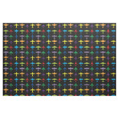 Flugzeuge, benutzerdefinierter Hintergrund und Fli Stoff (Fat Quarter (45,7 x 55,9 cm))