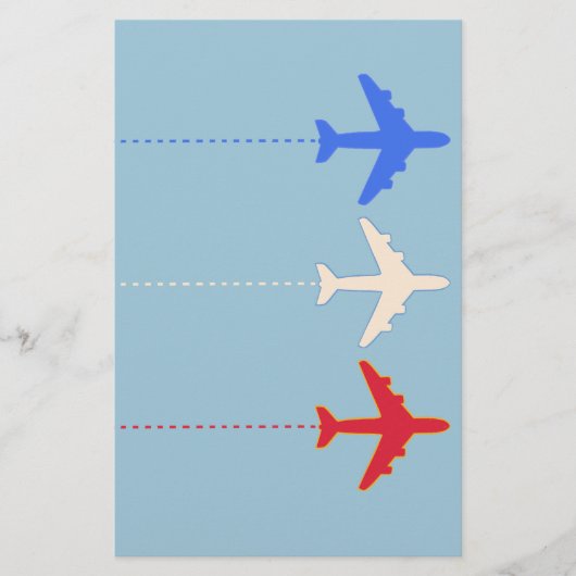 Flugzeuge Briefpapier (Vorderseite)