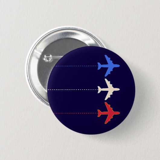 Flugzeuge Button (Vorne & Hinten)