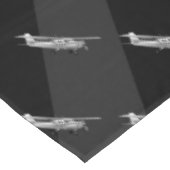 Flugzeuge Cessna Silhouette Flug Schwarzer Sonnenb Tischdecke (Schrägansicht)