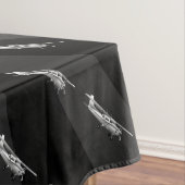 Flugzeuge Cessna Silhouette Flug Schwarzer Sonnenb Tischdecke (Beispiel)