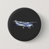 Flugzeuge chromieren wie schwarze button (Vorderseite)