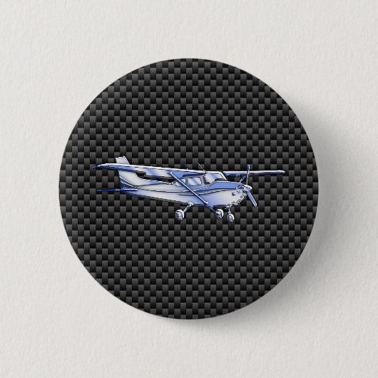 Flugzeuge chromieren wie schwarze button (Vorderseite)