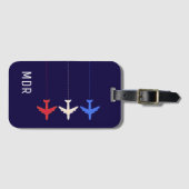 Flugzeuge der Vereinigten Staaten Gepäckanhänger (Vorderseite (Horizontal))