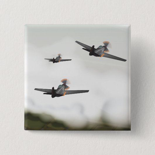 Flugzeuge des Zweiten Weltkriegs Button (Vorderseite)