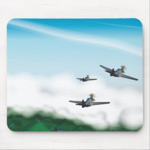 Flugzeuge des Zweiten Weltkriegs Mousepad