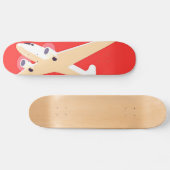 Flugzeuge, die Vintag Propeller fliegen Skateboard (Horizontal)
