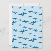 Flugzeuge Einladungen für Geburtstagspartys (Rückseite)