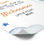 Flugzeuge Erste Geburtstags-Meilenstein-Poster Poster (Ecke)