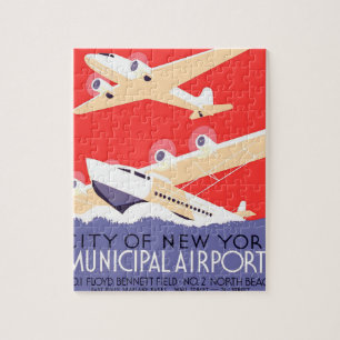 Flugzeuge fliegen Vintage-Propeller Puzzle