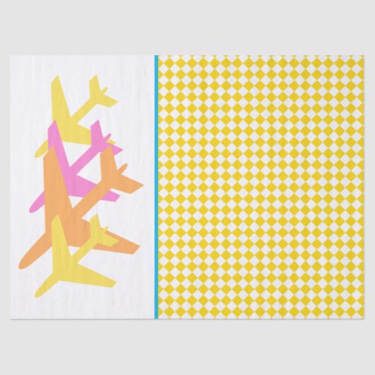 Flugzeuge Fluglotsen Spaß Seidenpapier (Vorderseite)