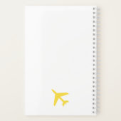 Flugzeuge Flugzeugmodus rosa gelb-orangefarbener S Notizblock (Rückseite)