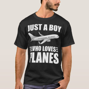 Flugzeuge für Jungen und Männer - Flugzeug-Pilot T-Shirt